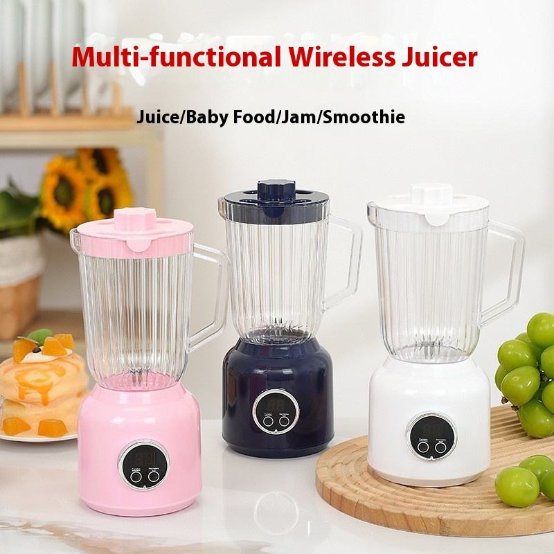 Rechargeable Portable Juicer with Digital Display