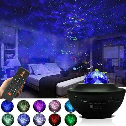 Galaxy Projector Lamp With Music Bluetooth Speaker, Adjustable Brightness And 21 Lighting Modes (Big Size)