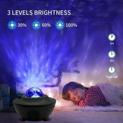 Galaxy Projector Lamp With Music Bluetooth Speaker, Adjustable Brightness And 21 Lighting Modes (Big Size)