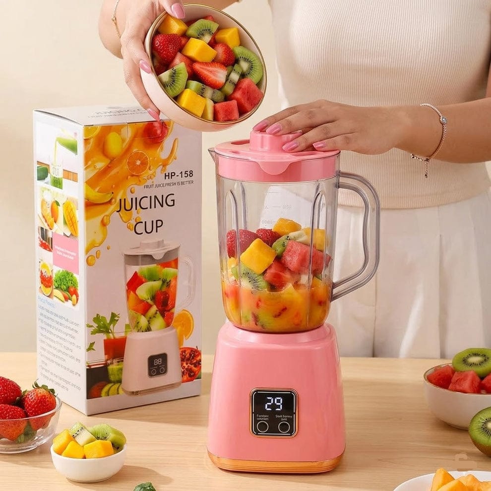 Rechargeable Portable Juicer with Digital Display (Random Colours Available)