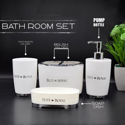 4 Pcs Elegant Design Bathroom Accessories Set  Box Pack