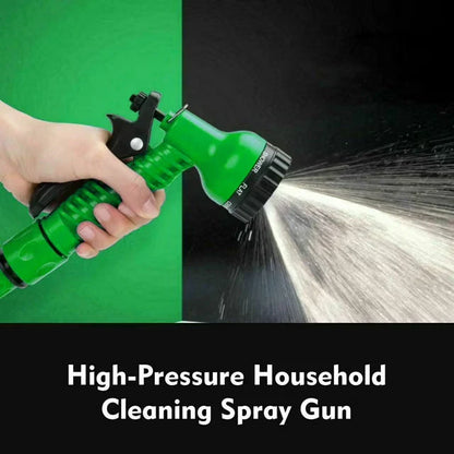 Expandable High Pressure Water Hose Pipe with 7-Mode Spray Nozzle