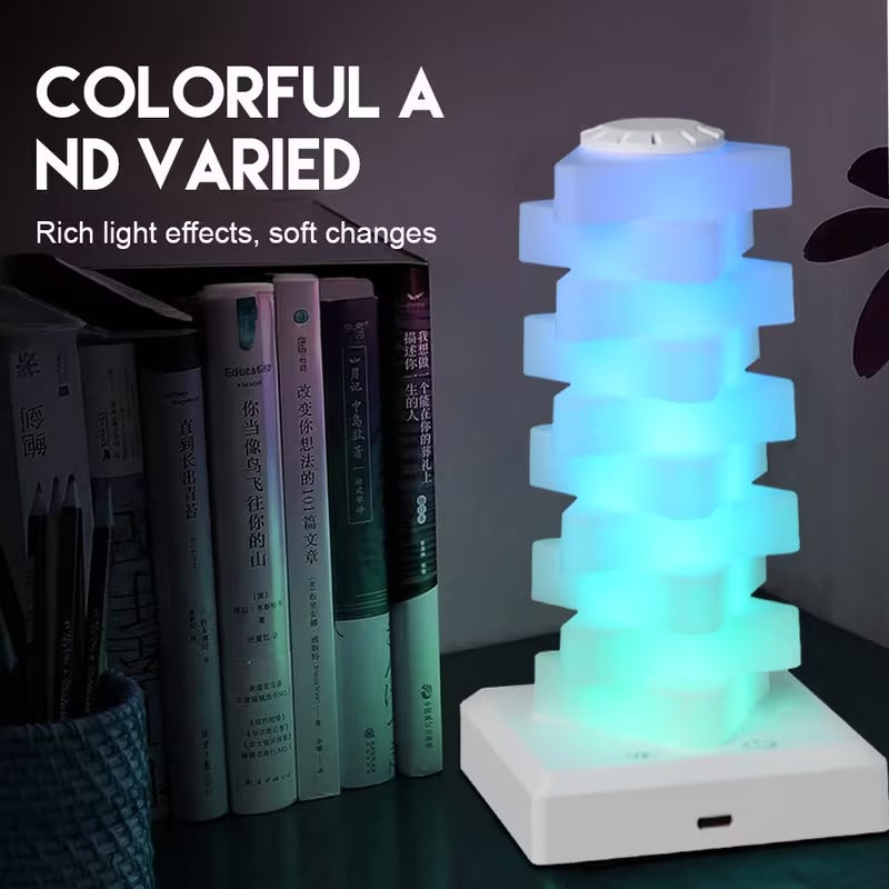 New Creative  Rechargeable LED Standing Bright Desk L Lamp Touch 6-Level Dimming Brightness USB Charging/RGB Ambient Light with Desktop Bottom